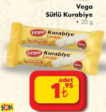 VEGA SÜTLÜ KURABİYE